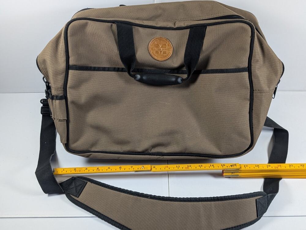 Master Series Heavy Duty Contractor Tool Bag Canvas Electrician Plumber Carry...